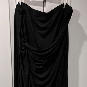 Three dots Black draped skirt  3 dots - So comfy!